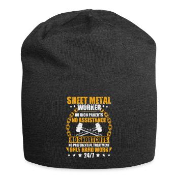 Sheet Metal Working For A Sheet Metal Worker - Jersey Beanie - charcoal grey - Front