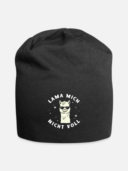 Lama mich nicht voll - Jersey-Beanie - Schwarz