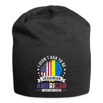 Ukrainian American Flags Pride Ukraine Flag - Jersey-Beanie - Schwarz - Vorne