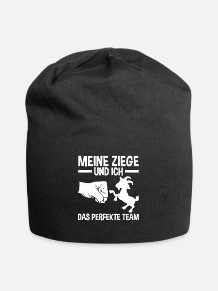 Landwirt Bauer Ziege Ziegen - Jersey-Beanie - Schwarz