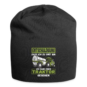 Entschuldigung dass ich zu spät bin Traktor - Jersey-Beanie - Schwarz - Vorne