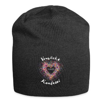 Konfetti Karneval Fasching Kostüm - Jersey-Beanie - Anthrazit - Vorne