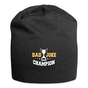 Dad Joke Champion - Jersey Beanie - black - Front