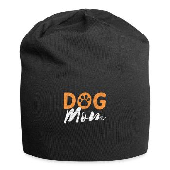 Dog Mom - Jersey-Beanie - Schwarz - Vorne