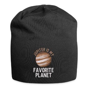 Jupiter Is My Favorite Planet - Jupiter Planet - Jersey Beanie - black - Front
