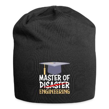Master 2022 Master en ingénierie - Bonnet en jersey - noir - Devant