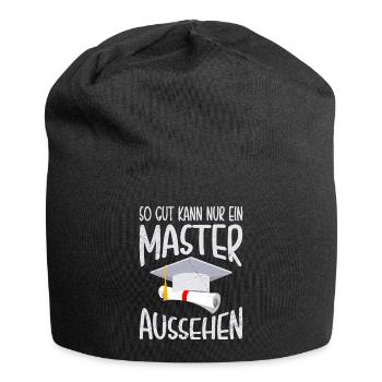 Nur ein Master kann so gut aussehen Master - Jersey-Beanie - Schwarz - Vorne