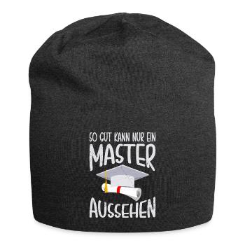 Nur ein Master kann so gut aussehen Master - Jersey-Beanie - Anthrazit - Vorne