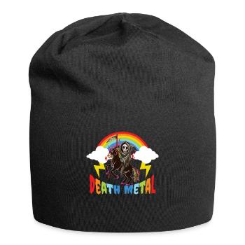 Death Metal Rainbow Heavy Metal Geschenk - Jersey-Beanie - Schwarz - Vorne