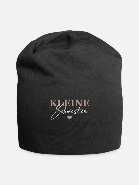 Kleine Schwester - Jersey-Beanie - Schwarz