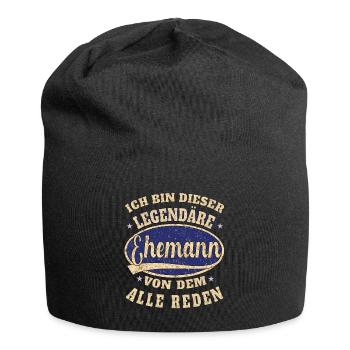 Ehemann ich bin dieser legendäre - Jersey-Beanie - Schwarz - Vorne