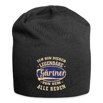 Gärtner ich bin dieser legendäre Gärtner - Jersey-Beanie - Schwarz - Vorne
