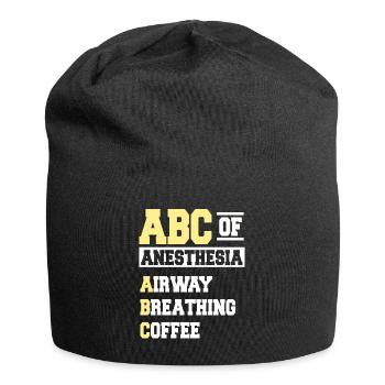 ABC de l’anesthésie - Bonnet en jersey - noir - Devant