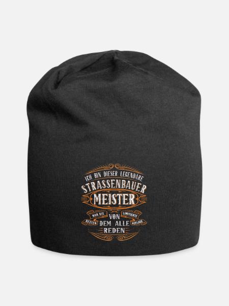 Straßenbauer Meister Ich bin dieser legendäre - Jersey-Beanie - Schwarz