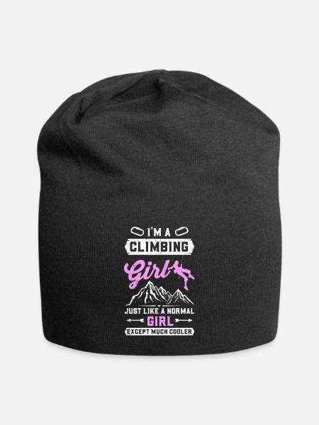 Cadeau d’escalade Escalade Alpinisme Escalade - Bonnet en jersey - noir