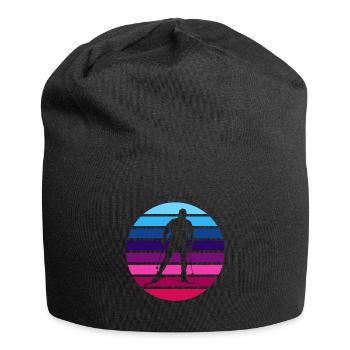 Ski Langlauf Langläufer - Jersey-Beanie - Schwarz - Vorne