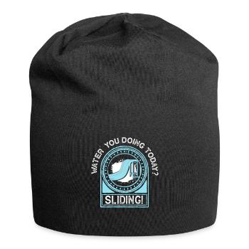 Swimming pool Waterslide Outdoor pool Slides - Jersey Beanie - black - Front