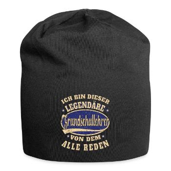 Grundschullehrer Ich bin dieser legendäre - Jersey-Beanie - Schwarz - Vorne