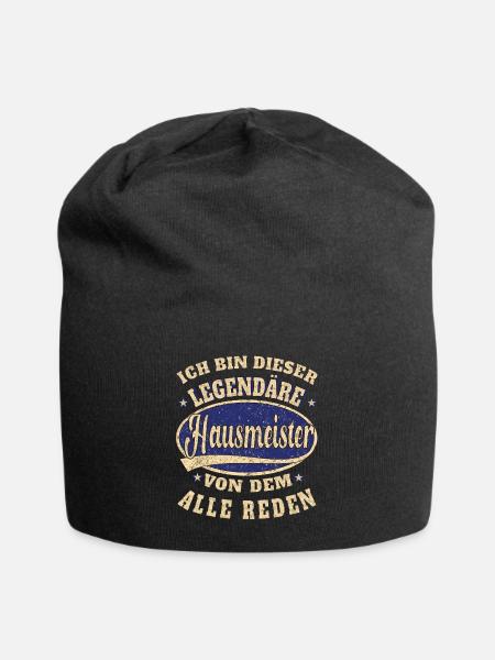 Hausmeister Ich bin dieser legendäre Hausmeister - Jersey-Beanie - Schwarz