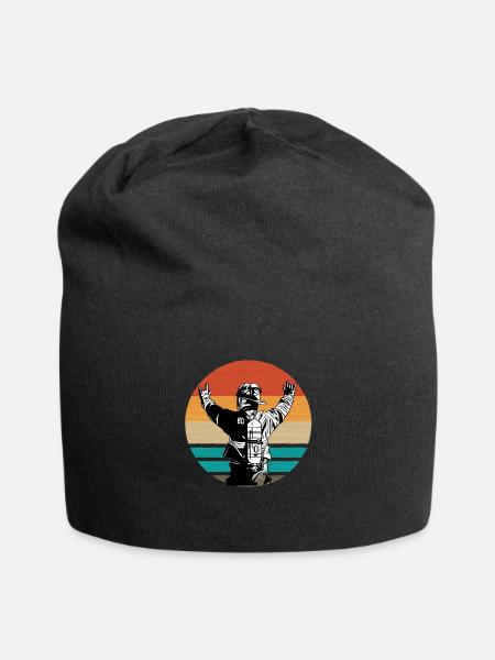 Duo Rétro Sunset - Bonnet en jersey - noir