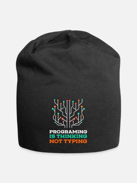 Programmierer Coder Nerd - Jersey-Beanie - Schwarz