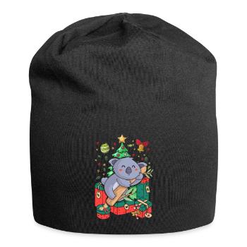 Ugly Christmas Sweater Koala - Jersey Beanie - black - Front