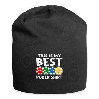 Poker Chips This is my best Poker Shirt Funny Poker - Jersey Beanie - black - Front
