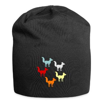 Fuchs - Jersey-Beanie - Schwarz - Vorne