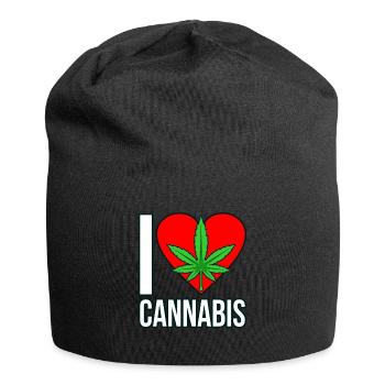 Cannabis - Bonnet en jersey - noir - Devant