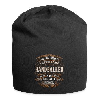 Handball Ich bin dieser legendäre Handballer - Jersey-Beanie - Schwarz - Vorne