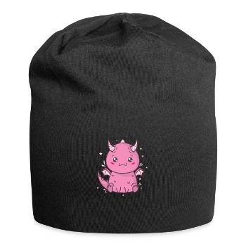 little baby dragon mythical creature fairy tale - Jersey Beanie - black - Front