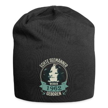60 Jahre Geburtstag 1962 Seemann Spruch Geschenk - Jersey-Beanie - Schwarz - Vorne