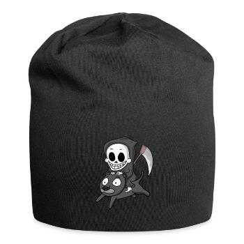 Grim Reaper et Black Panther - Bonnet en jersey - noir - Devant