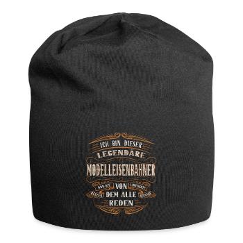modelleisenbahner Ich bin dieser legendäre - Jersey-Beanie - Schwarz - Vorne