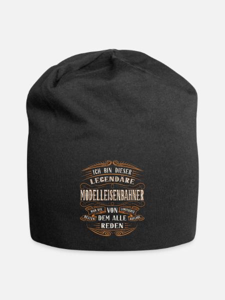 modelleisenbahner Ich bin dieser legendäre - Jersey-Beanie - Schwarz