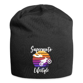 Moto Supermoto Biker Lifestyle - Bonnet en jersey - noir - Devant