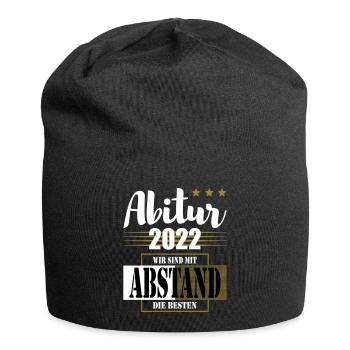 Abitur 2022 Wir sind mit Abstand die Besten - Jersey-Beanie - Schwarz - Vorne
