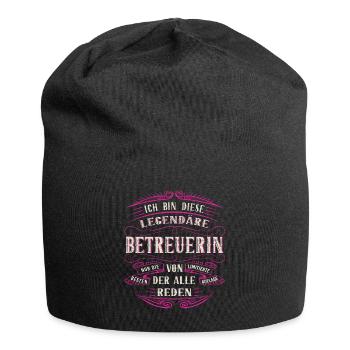Betreuerin ich bin dieser legendäre Betreuer - Jersey-Beanie - Schwarz - Vorne