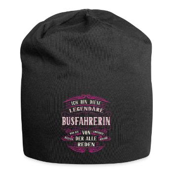 Busfahrerin ich bin dieser legendäre Busfahrer - Jersey-Beanie - Schwarz - Vorne