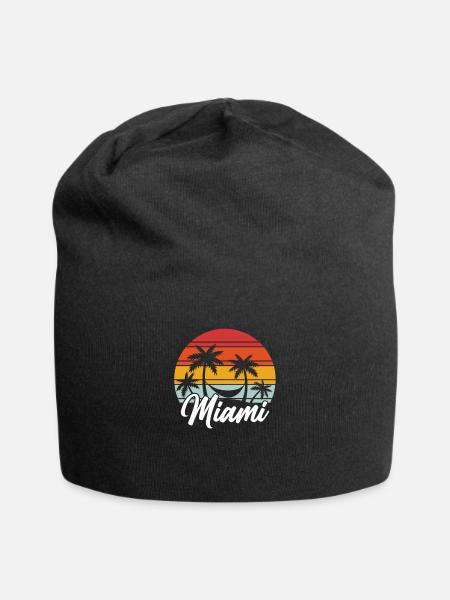 Retro Miami - Jersey-Beanie - Schwarz