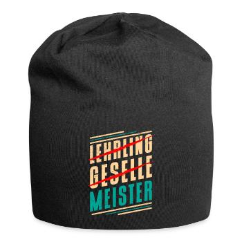 Nach Lehrling und Geselle Meister bestanden - Jersey-Beanie - Schwarz - Vorne