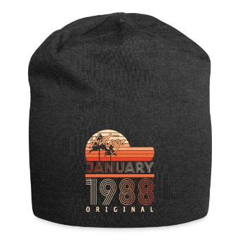 Born January 1988 Vintage - Jersey Beanie - charcoal grey - Front
