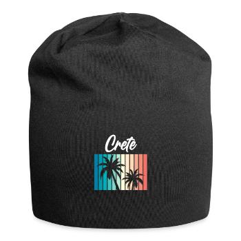Kreta - Jersey-Beanie - Schwarz - Vorne