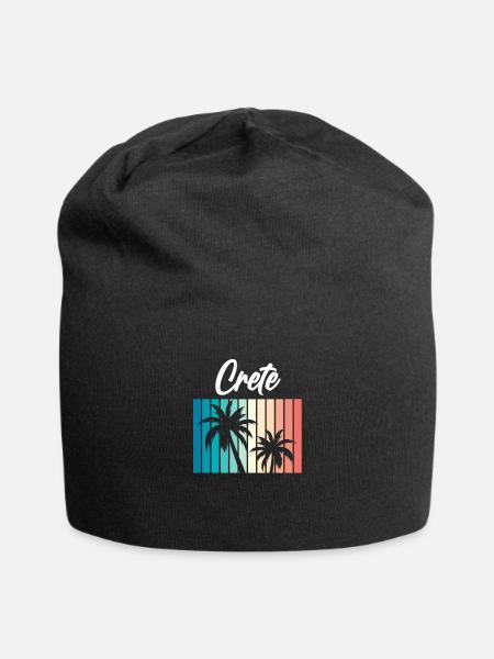 Crète - Bonnet en jersey - noir