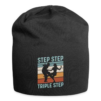 Step Step Triple Step Zitat für einen Lindy Hop - Jersey-Beanie - Schwarz - Vorne
