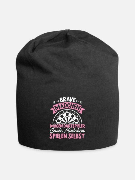 Darts Dartboard Dartpfeile Dart Geschenk Frauen - Jersey-Beanie - Schwarz