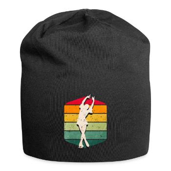 Eiskunstlauf - Jersey-Beanie - Schwarz - Vorne