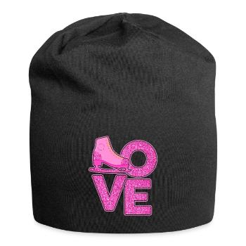 Eiskunstlauf - Jersey-Beanie - Schwarz - Vorne