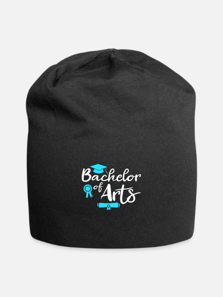 Bachelor of Arts Bachelorabschluss - Jersey-Beanie - Schwarz