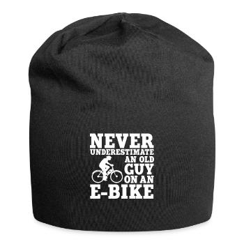 Old Man E-Bike - Jersey Beanie - black - Front